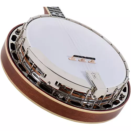 Recording King The Elite Hearts & Flowers Mahogany Resonator Banjo Natural