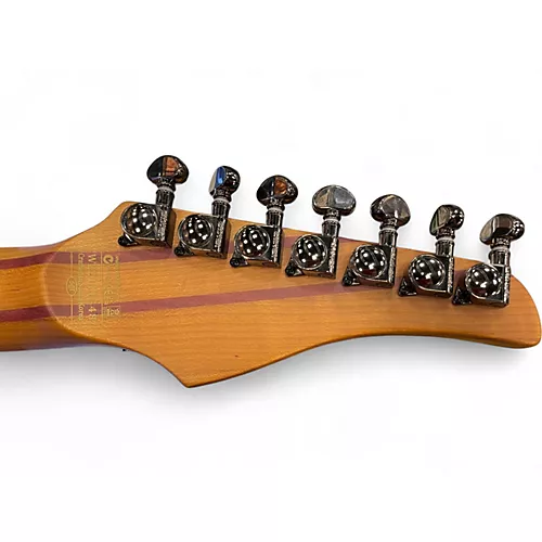 Used 2022 Schecter Guitar Research BANSHEE MACH FR S 7 FALLOUT BURST Solid Body Electric Guitar FALLOUT BURST