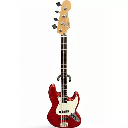 Used Fender Standard Jazz Bass Red Electric Bass Guitar Red