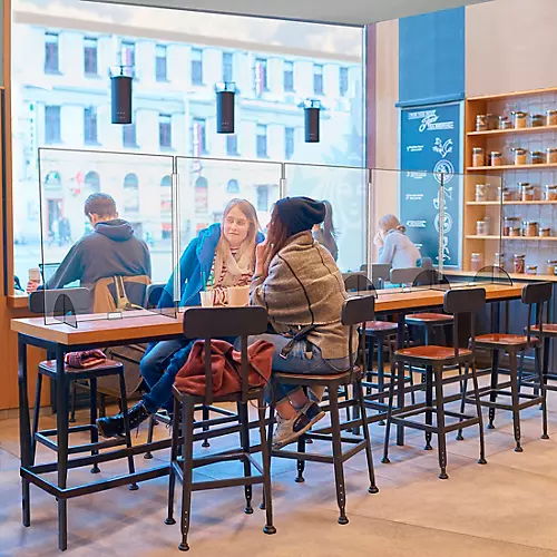 VICTORY DISPLAY Five Panel COVID19 Desktop Guard with Hinges