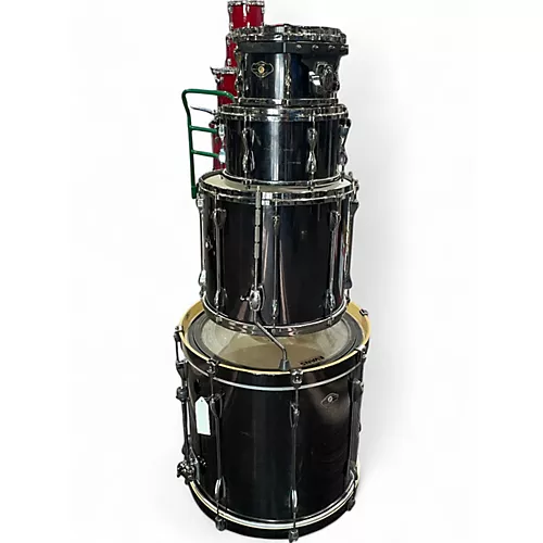 Used TAMA 4 Piece Superstar Black Drum Kit Black