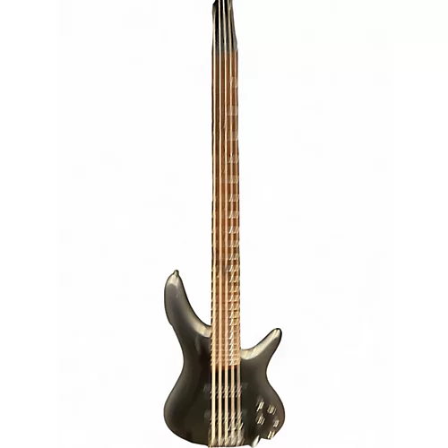 Used Ibanez SR305 5 String Silverburst Electric Bass Guitar Silverburst