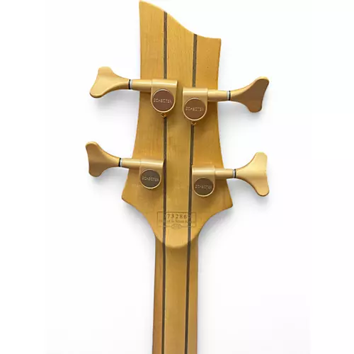 Used Schecter Guitar Research Diamond Series Elite 4 Trans Amber Electric Bass Guitar Trans Amber