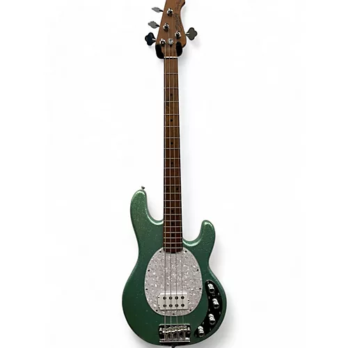 Used Sterling by Music Man StingRay Ray34 Sparkle Seafoam Sparkle Electric Bass Guitar Seafoam Sparkle