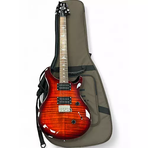 Used PRS SE Custom 24 Fire Red Solid Body Electric Guitar Fire Red