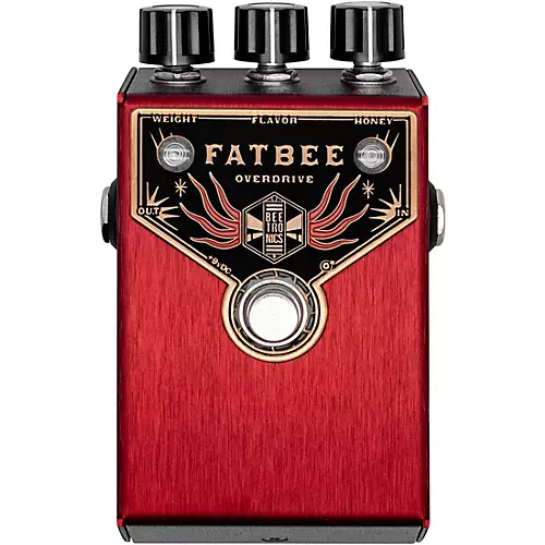 Beetronics FX Fatbee Overdrive Effects Pedal Red