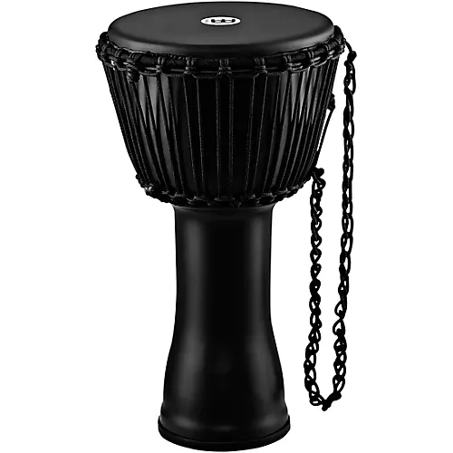 MEINL Travel Series Rope Tuned Djembe with Goat Head 12 in. Phantom Black