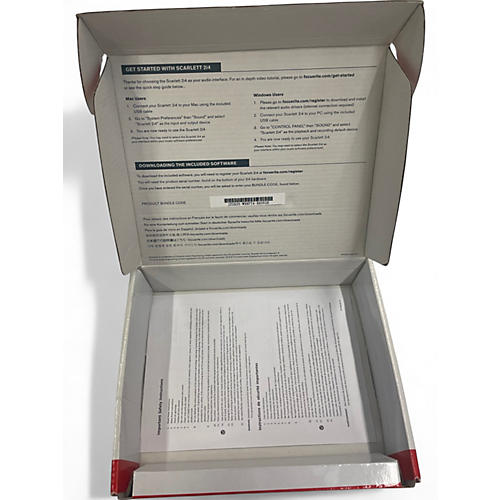 Used Focusrite Scarlett 2i4 Audio Interface