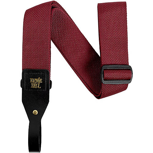 Ernie Ball Polypro Acoustic Guitar Strap Burgundy 2 in.