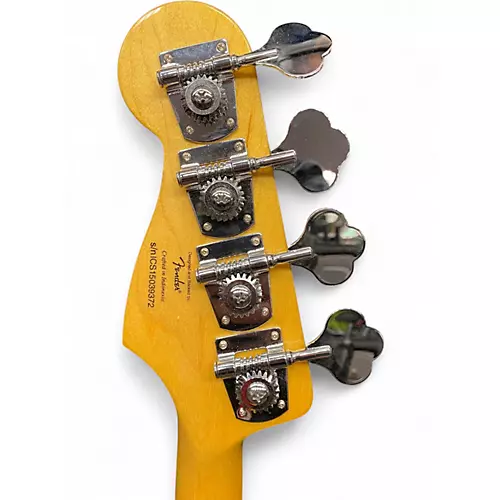 Used Squier Jazz Bass Natural Electric Bass Guitar Natural