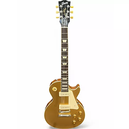 Used Gibson Les Paul Standard Gold Top Solid Body Electric Guitar Gold Top