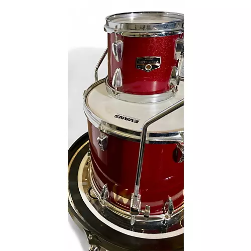 Used TAMA 3 Piece Imperialstar red sparkle Drum Kit red sparkle
