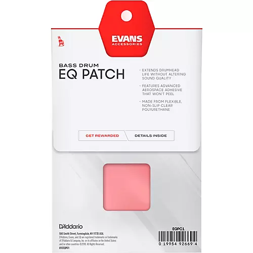 Evans EQ Bass Drum Patch Clear