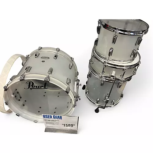 Used Pearl 4 Piece CRYTSAL BEAT FROST Drum Kit FROST