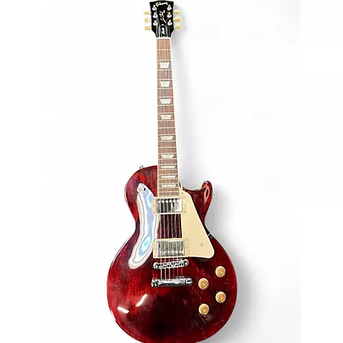 Used Gibson Les Paul Studio Red Solid Body Electric Guitar Red