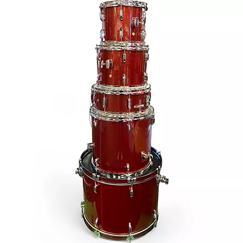 Used TAMA 5 Piece Stagestar  Candy Red Drum Kit Candy Red