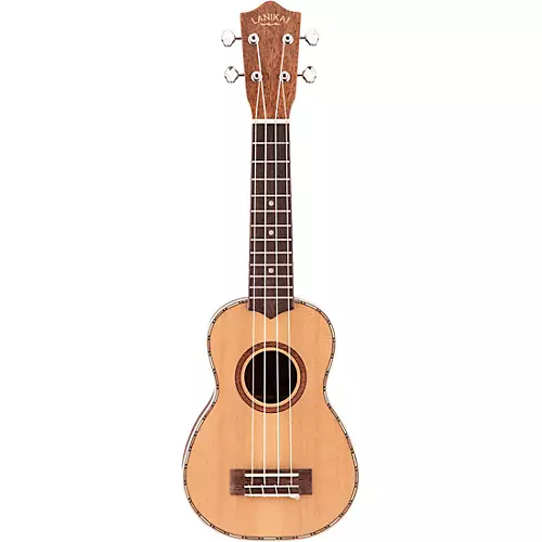 Lanikai Cedar Solid Top Soprano Ukulele Natural