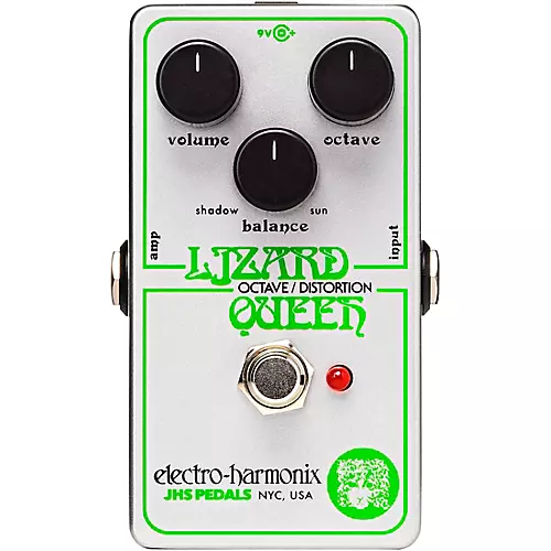 Electro-Harmonix Lizard Queen Octave Fuzz Effects Pedal White