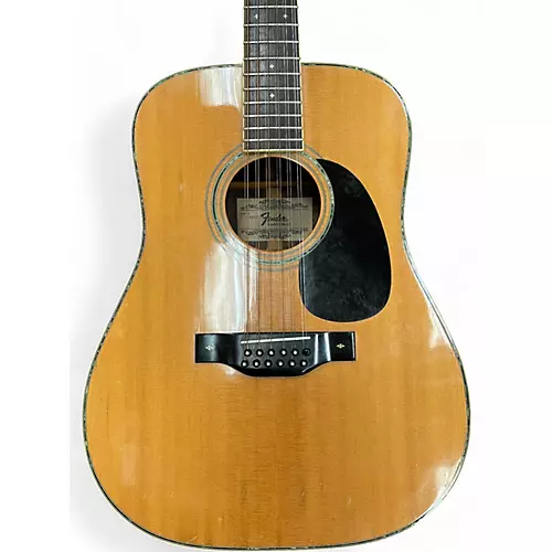 Used Fender F-80-12 Natural 12 String Acoustic Guitar Natural