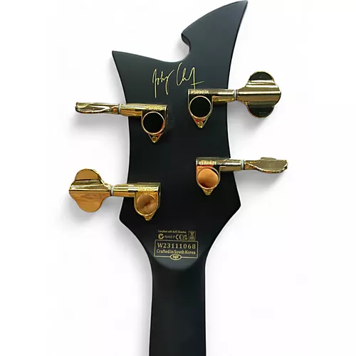 Used Schecter Guitar Research Johnny Christ Signature Satin Black Electric Bass Guitar Satin Black