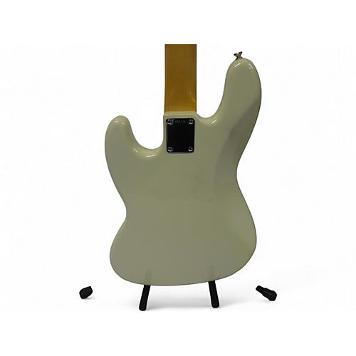 Used 2019 Fender 1966 NOS Jazz Bass Olympic White Electric Bass Guitar Olympic White