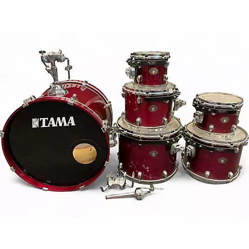 Used TAMA 6 Piece Starclassic Birch MIJ Violet Drum Kit Violet