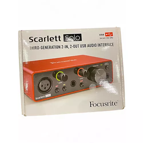 Used Focusrite Scarlett Solo Gen 3 Audio Interface