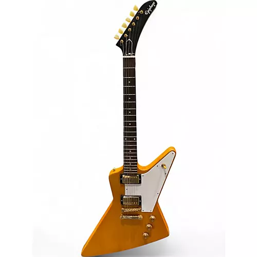 Used Epiphone Korina 1958 Explorer Blonde Solid Body Electric Guitar Blonde