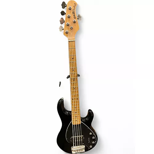 Used Ernie Ball Music Man Stingray HH 5 String BLACK Electric Bass Guitar BLACK
