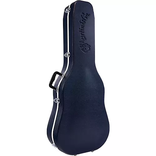 Martin 640 Dreadnought Molded Acoustic Guitar Case Navy Blue Silver