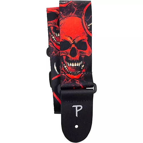 Perri's Devil Skulls Polyester Guitar Strap 2 in.