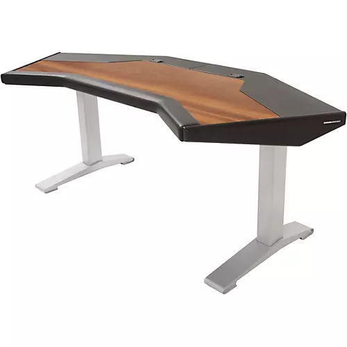 Argosy Halo.G Base Workstation Desk With Mahogany Veneer Desktop