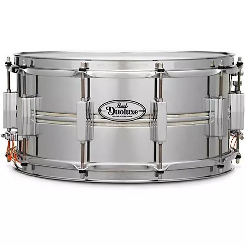 Pearl DuoLuxe Inlaid Snare 14 x 6.5 in. Chrome/Brass