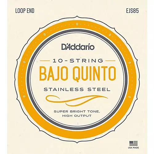 D'Addario EJS85 Stainless Steel Bajo Quinto String Set