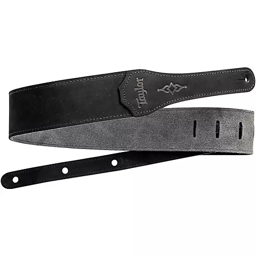 Taylor Gemstone Guitar Strap Sanded Suede Black 2.5 in.