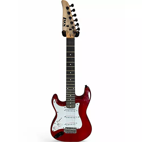 Used Lyx Pro LH Stratocaster Red Electric Guitar Red