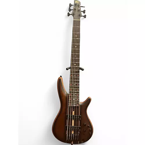 Used Ibanez SR1356B Brown Electric Bass Guitar Brown