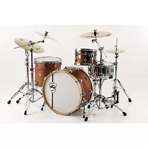 DW Classics Series 3-Piece Shell Pack Natural Mahogany Natural Chrome Hardware