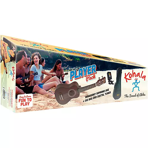 Kohala KPP-S Soprano Ukulele Player Pack Natural