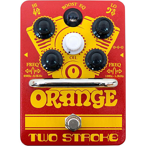 Orange Amplifiers Two-Stroke Boost EQ Guitar Effects Pedal