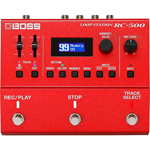 BOSS RC-500 Loop Station Effects Pedal Red