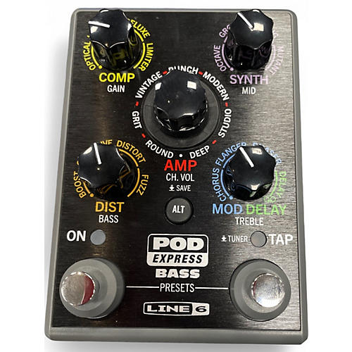 Used Line 6 Bass POD XT Bass Effect Pedal