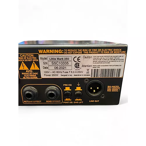 Used Markbass Little Mark Backline 250 250W Bass Amp Head