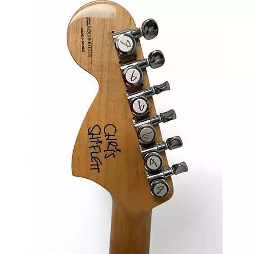 Used Fender Chris Schiflett Telecaster Gold Solid Body Electric Guitar Gold