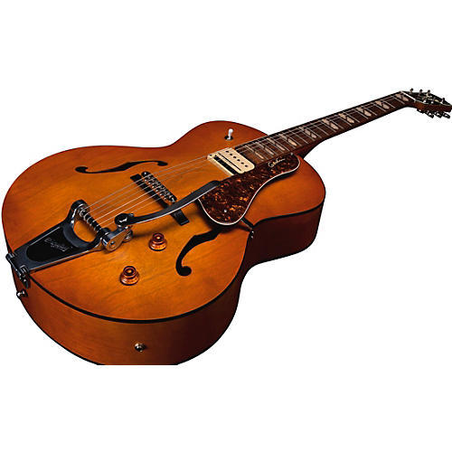 Godin 5th Avenue Jumbo P-Rail Hollowbody Electric Guitar Harvest Gold