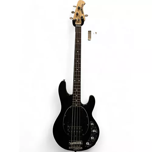 Used Ernie Ball Music Man Stingray 4 String Black Electric Bass Guitar Black