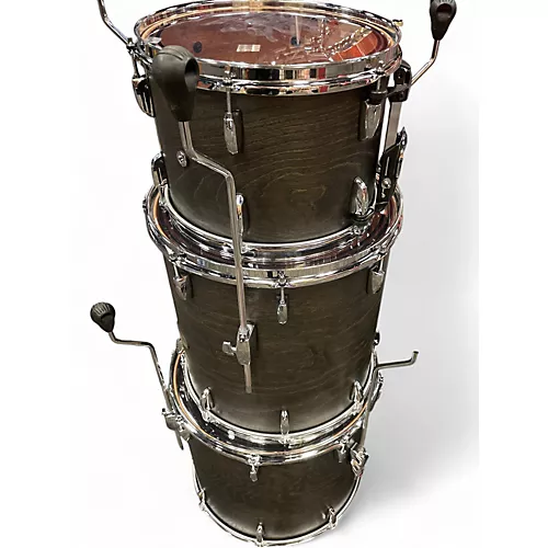 Used Pearl 4 piece Session Studio Select Black Satin Ash Drum Kit Black Satin Ash