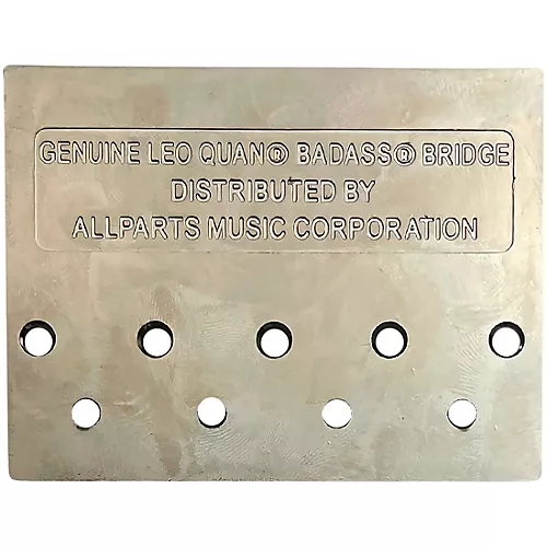 Leo Quan Badass II 4-String Bass Bridge, Grooved Saddles Nickel