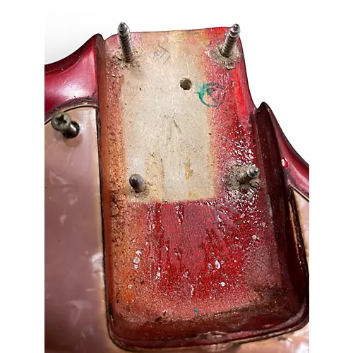 Vintage 1969 Fender Mustang Bass Red Electric Bass Guitar Red