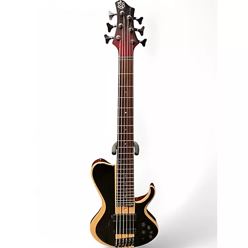 Used Ibanez BTB866SC Black Electric Bass Guitar Black